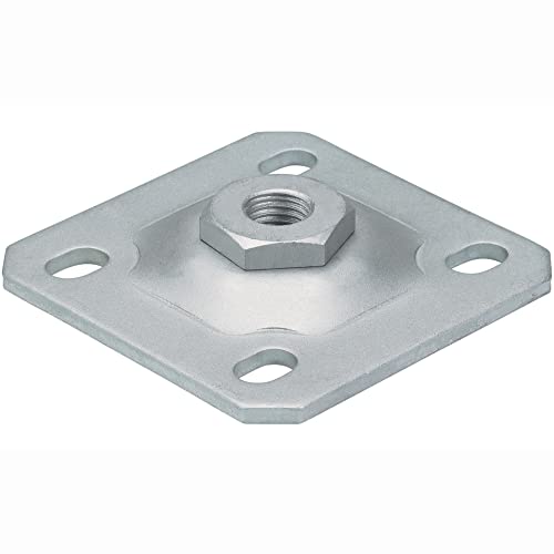 LOCINOX M16 100 x 100 mm Mauerplatte Torband Scharnier Wandplatte von Zaundirekt