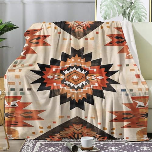 ZDABAOEC Kuscheldecke Flauschig Azteken Decke, Fleecedecke 150x200, Sofadecke & Couchdecke, Weiche Kuschelige Wohndecke Blanket, XL Decken für Sofa Couch von ZDABAOEC