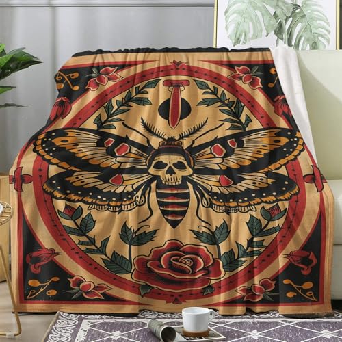 ZDABAOEC Kuscheldecke Flauschig Tote Motten Decke, Fleecedecke 150x200, Sofadecke & Couchdecke, Weiche Kuschelige Wohndecke Blanket, XL Decken für Sofa Couch von ZDABAOEC