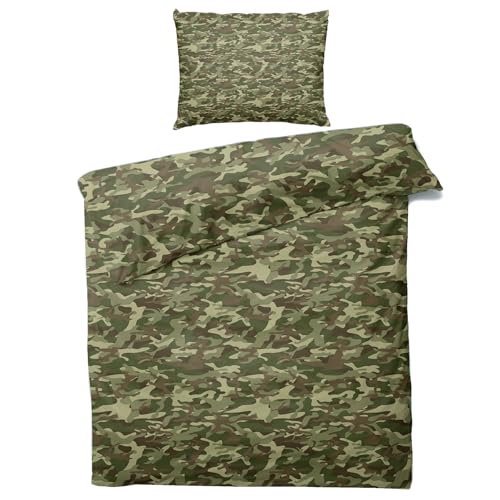 ZDABAOEC Sommer Bettwäsche 135x200 Camouflage - Grün Armee Tarnmuster Bettbezug 135 x 200 - Weich Mikrofaser Bettwäsche-Sets mit Reißverschluss - Wendebettwäsche & 1 Kissenbezug 80x80 ZDABAOEC Sommer Bettwäsche 135x200 Camouflage - Grün Armee Tarnmuster Bettbezug 135 x 200 - Weich Mikrofaser Bettwäsche-Sets mit Reißverschluss - Wendebettwäsche & 1 Kissenbezug 80x80 von ZDABAOEC
