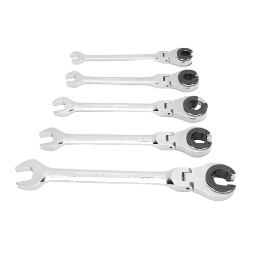 ZDAGELD Ein Satz Doppelt Geenderter Offener Schraubenschlüssel in Verschiedenen Größen, Darunter 10 Mm, 11 Mm, 13 Mm, 14 Mm und 17 Mm, Flexible Ratschenscheiben aus CRV-Stahl und Sind ZDAGELD Ein Satz Doppelt Geenderter Offener Schraubenschlüssel in Verschiedenen Größen, Darunter 10 Mm, 11 Mm, 13 Mm, 14 Mm und 17 Mm, Flexible Ratschenscheiben aus CRV-Stahl und Sind von ZDAGELD