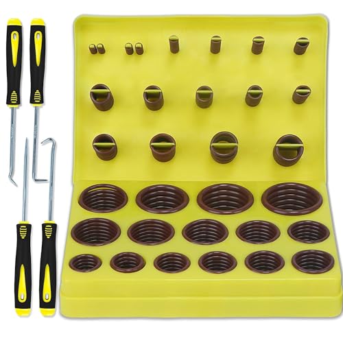 ZDBB 386 PCS Metric FKM O Ring Kit 30 Größen Fluorocarbon Oring Assortment Set für Automobile Motoren Zylinder Hydraulik Sanitär Armaturen Assorted Chemical Mehr von ZDBB