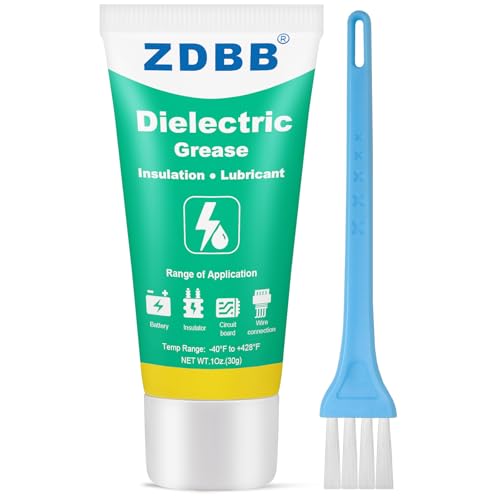 ZDBB Dielectric Grease ist ein isolierendes und korrosionsbeständiges Fett für Leiterplattenverbindungen, Batterieklemmen, Hochspannungsschalter und Hochspannungsisolatoren, 1 oz - 1 Packung von ZDBB