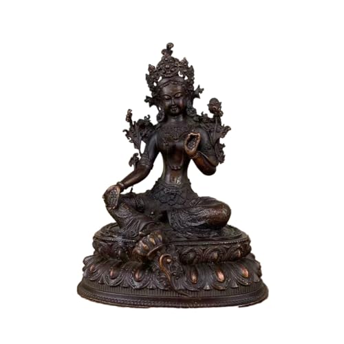 Mini Grüne Tara Statue Kupfer Ornamente Home Office Schreibtisch Dekoration Handwerk Feng Shui Geschenke Anbetung Zen von ZDDOUS