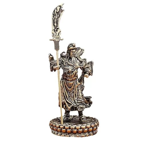 ZDDOUS Mini Guan Gong Statue Lotus Basis Büro Studie Couchtisch Metall Handwerk Dekoration ZDDOUS Mini Guan Gong Statue Lotus Basis Büro Studie Couchtisch Metall Handwerk Dekoration von ZDDOUS