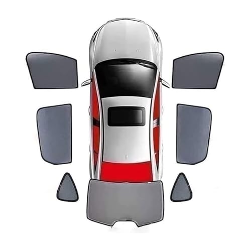 ZDDYUU Auto Sonnenschutz für BMW X3 E83 2003-2010, Fenster Seitenfenster Magnetisch Vorhang Netz UV Schutz Sonnenblende Sonnenblende Zubehör,7 pcs Whole car von ZDDYUU