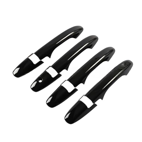 ZDDYUU Auto Türgriffabdeckungen Set für City 2009-2014, Außentür Griff Moulding Abdeckung Trim mit Türgriff Kratzfeste Außentürgriff Set,Handle- Bright Black von ZDDYUU