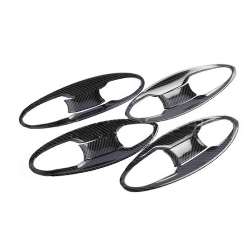 ZDDYUU Auto Türgriffabdeckungen Set für Fit 2014-2020, Außentür Griff Moulding Abdeckung Trim mit Türgriff Kratzfeste Außentürgriff Set,Gate Bowl-Carbon Fiber von ZDDYUU