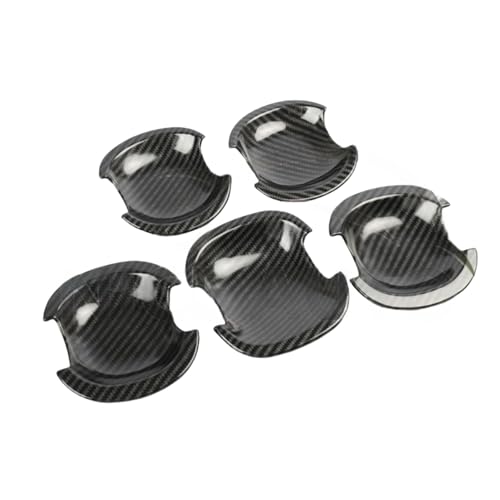 ZDDYUU Auto Türgriffabdeckungen Set für RAV4 Five Door 2009-2012, Außentür Griff Moulding Abdeckung Trim mit Türgriff Kratzfeste Außentürgriff Set,Carbon Fiber von ZDDYUU