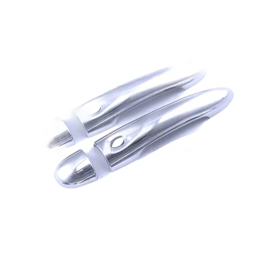 ZDDYUU Auto Türgriffabdeckungen Set für Renault Megane 3 2008-2016, Außentür Griff Moulding Abdeckung Trim mit Türgriff Kratzfeste Außentürgriff Set, Ordinary Single Hole-Bright Black von ZDDYUU