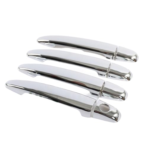 ZDDYUU Auto Türgriffabdeckungen Set für Toyota Highlander 2008-2013, Außentür Griff Moulding Abdeckung Trim mit Türgriff Kratzfeste Außentürgriff Set,Ordinary Handle-Electroplating von ZDDYUU
