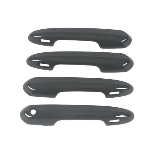ZDDYUU Auto Türgriffabdeckungen Set für Toyota Land Cruiser LC300 2023, Außentür Griff Moulding Abdeckung Trim mit Türgriff Kratzfeste Außentürgriff Set,Paint Black von ZDDYUU