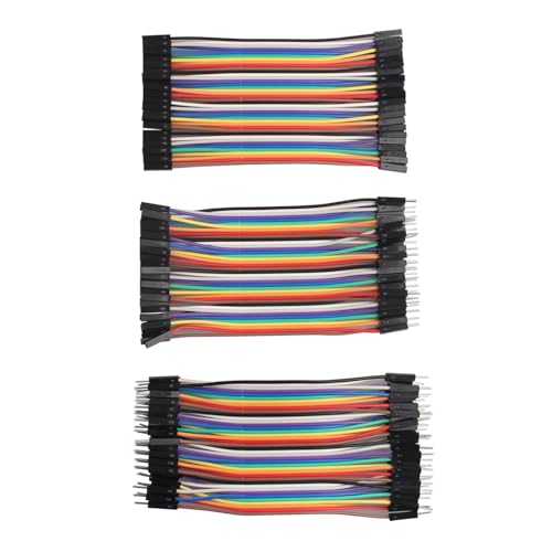 ZDE 120 Stück 10cm Jumper Wire Kabel Breadboard Flachbandkabel 40Pin Female-Female/Male-Female/Male-Male Steckbrücken Kabel Kompatibel mit Arduino und Raspberry Pi Breadboard ZDE 120 Stück 10cm Jumper Wire Kabel Breadboard Flachbandkabel 40Pin Female-Female/Male-Female/Male-Male Steckbrücken Kabel Kompatibel mit Arduino und Raspberry Pi Breadboard von ZDE