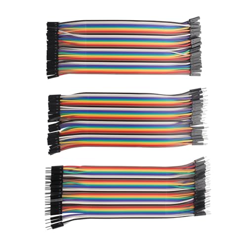ZDE 120 Stück 15cm Jumper Wire Kabel Breadboard Flachbandkabel 40Pin Female-Female/Male-Female/Male-Male Steckbrücken Kabel Kompatibel mit Arduino und Raspberry Pi Breadboard ZDE 120 Stück 15cm Jumper Wire Kabel Breadboard Flachbandkabel 40Pin Female-Female/Male-Female/Male-Male Steckbrücken Kabel Kompatibel mit Arduino und Raspberry Pi Breadboard von ZDE