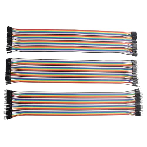 ZDE 120 Stück 30cm Jumper Wire Kabel Breadboard Flachbandkabel 40Pin Female-Female/Male-Female/Male-Male Steckbrücken Kabel Kompatibel mit Arduino und Raspberry Pi Breadboard ZDE 120 Stück 30cm Jumper Wire Kabel Breadboard Flachbandkabel 40Pin Female-Female/Male-Female/Male-Male Steckbrücken Kabel Kompatibel mit Arduino und Raspberry Pi Breadboard von ZDE