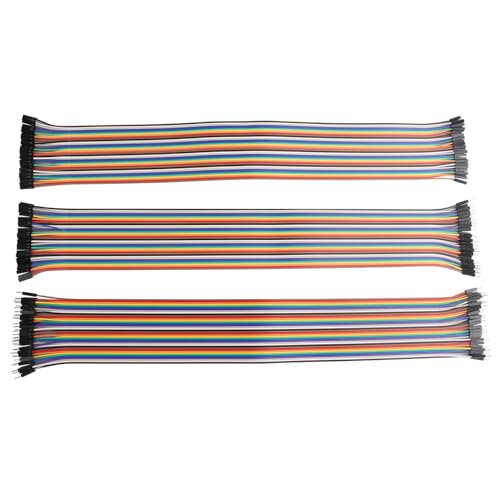ZDE 120 Stück 40cm Jumper Wire Kabel Breadboard Flachbandkabel 40Pin Female-Female/Male-Female/Male-Male Steckbrücken Kabel Kompatibel mit Arduino und Raspberry Pi Breadboard ZDE 120 Stück 40cm Jumper Wire Kabel Breadboard Flachbandkabel 40Pin Female-Female/Male-Female/Male-Male Steckbrücken Kabel Kompatibel mit Arduino und Raspberry Pi Breadboard von ZDE
