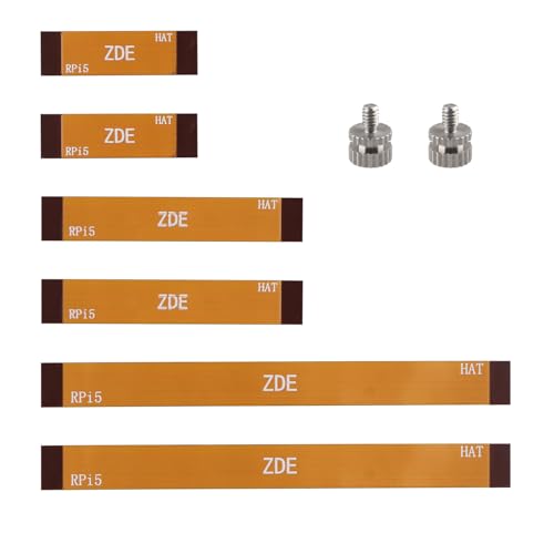 ZDE 6 Stück 16Pin 0.5mm Pitch 30mm 50mm 90mm FPC FFC Flexibles Flachkabelset mit 2 Stück M.2 SSD Montagebolzen Kompatibel mit Raspberry Pi 5 PCIe zu M.2 Key M NVMe SSD Adapter PCIe Peripheriekarte ZDE 6 Stück 16Pin 0.5mm Pitch 30mm 50mm 90mm FPC FFC Flexibles Flachkabelset mit 2 Stück M.2 SSD Montagebolzen Kompatibel mit Raspberry Pi 5 PCIe zu M.2 Key M NVMe SSD Adapter PCIe Peripheriekarte von ZDE