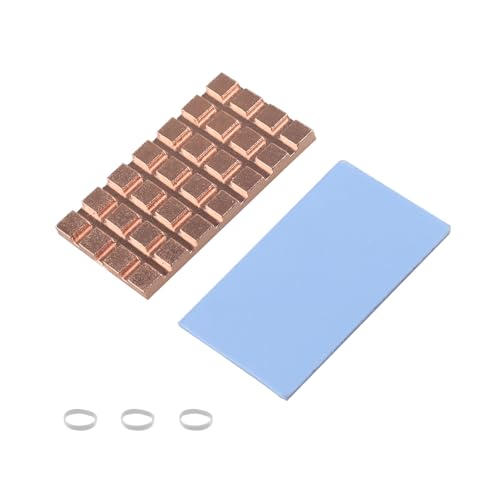 ZDE M.2 SSD Kühlkörper 32x18x2mm mit wärmeleitender Klebefolie für PC Laptop Raspberry Pi M.2 2242 SSD NVMe LED-Verstärker CPU IC Chip Leiterplatte Kühlung von ZDE