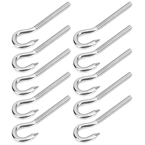 ZDETGU 10 -pcs -Schraubenhaken Edelstahl Starker Tasse Kleiderbügel für Mechanische Industriegeräte (M6) von ZDETGU