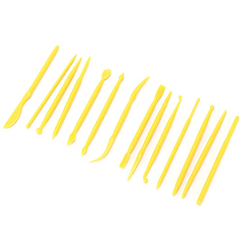 ZDETGU 14pcs Tonwerkzeuge Kunststoff Praktische Modellierung Zubehör für Handwerksprojekte Tonwerkzeuge Ton Bildhauerungstools Modellierungswerkzeuge Skulptionstools Ton für Skulptionspottern Zubehör von ZDETGU