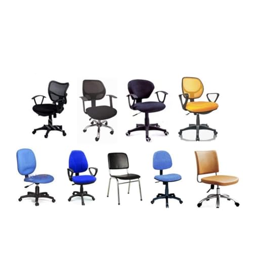ZDETGU 2 PCs Universal Computer Office Stuhl Backrerest Deckung Schutz Dehnbar Rotierender Entwurfsstuhl Slipcover (Rot) von ZDETGU