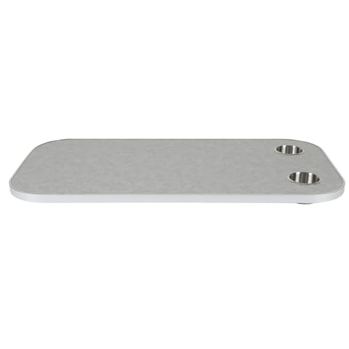 ZDETGU 400x800mm Abnehmbares Rechteckiger Tischholz -Holz -Tischplatine mit 2 Tasse Halter für RV -Yacht Beige Abnehmbare Rechteckige RV -Tabelle (Grey) von ZDETGU