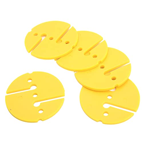 ZDETGU 5pcs Diving Line Marker Cave Tauchmarker Seilleitungsmarker PVC Runde Form für Unterwasserorange (Yellow) von ZDETGU