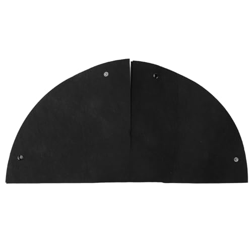 ZDETGU Atmungsaktives Filzbefehlskorb Liner - 3 Pack Schwarze Runde Ersatzabdeckungen für Hängende Töpfe und Drahtpflanzer (14 Zoll) von ZDETGU