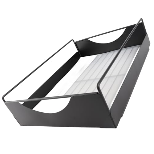 ZDETGU Ausziehenschrank - Kohlenstoffstahl Rutschen Stille Schiebendrandregale für Badezimmergarderobe Schwarz L 302x401x115mmmm (M) (L 1700 ml) von ZDETGU