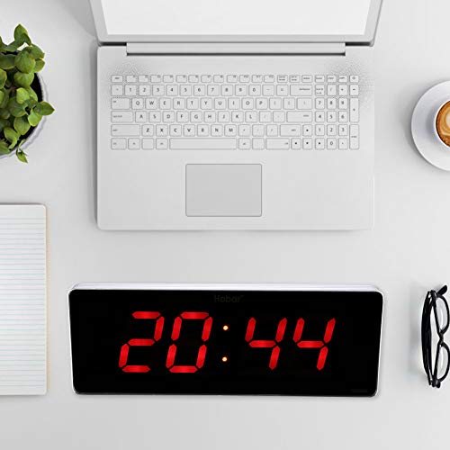ZDETGU Digital LED -Kalenderuhr mit Temperaturanzeige und Woche Funktion (36 * 13 * 3cm Digitalanzeige der Uhr Minute) von ZDETGU