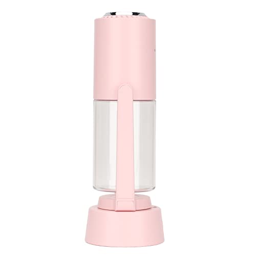 ZDETGU Dunkelblauer Luftbefeuchter mit LED -Nachtlicht - Tragbarer Nebelmacher für Schlafzimmer, Büro oder Reise, Automatische Rotierende Basis und Ruhiger Betrieb (PINK) von ZDETGU