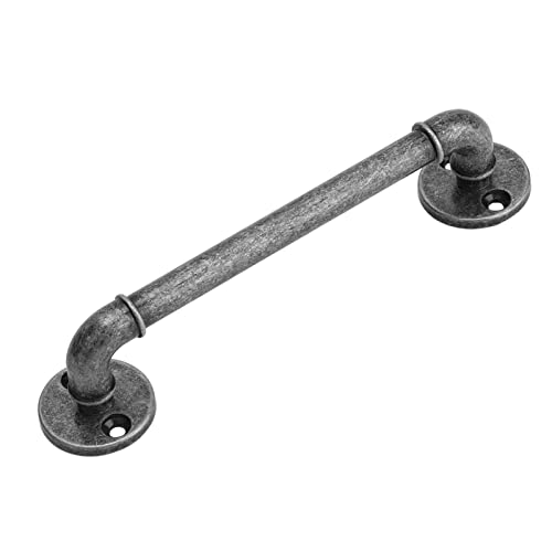 ZDETGU Elegantes Zinklegungs -Tor -Griff mit Retro Rundbasis für Schrankschubladenentür und Garderobe (Antikes Silber) von ZDETGU