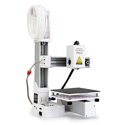 ZDETGU Kompaktfrequenz -Abteilung Multiplexing 3D -Drucker für Anfänger mit Schnellem Heizung und Vielseitigem Design (White) von ZDETGU