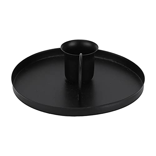 ZDETGU Retro -Kerzenhalter Metall Schmiedeeisernen Kerzenständer Orament Home Dekoration Schwarz Schwarz (Black) von ZDETGU