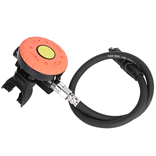 ZDETGU Tragbare Regler der 2. Stufe Atemventilköpfe für Mitteldrucke Tauchgeräte (ORANGE) von ZDETGU