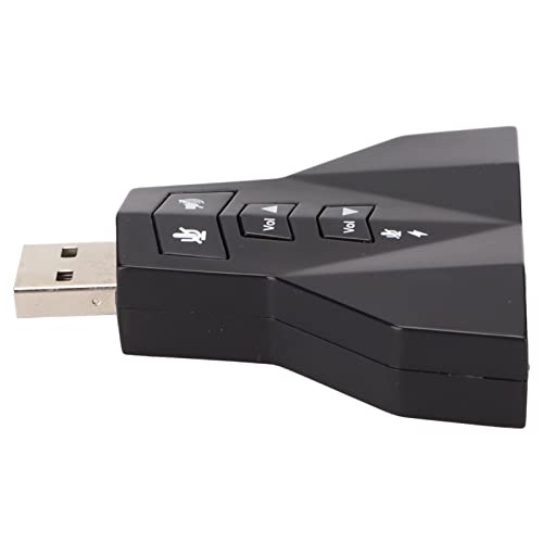 ZDETGU USB Sound Card Virtual 7.1 Kanal Externer Stereo -Sound -Adapter für Laptop Computerkopfhörer ZDETGU USB Sound Card Virtual 7.1 Kanal Externer Stereo -Sound -Adapter für Laptop Computerkopfhörer von ZDETGU