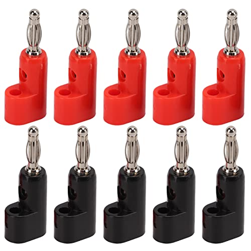 ZDETGU Vielseitiger Lötloser Bananen -Stecker Stapel -Stecker Sonden Adapter Set 4mm Red Black J.10026 von ZDETGU
