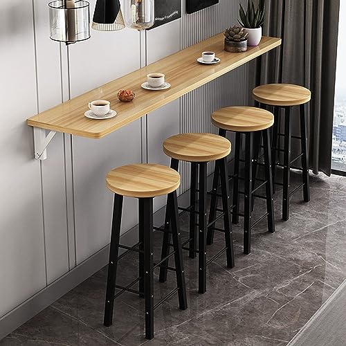 Klapptisch Wandbehang Home Schmaler Langer Tisch Wandbehang Esstisch Klappbarer Küchenwandbehang Klappbarer Schreibtisch Restaurant Milchteeladen Bar Zuhause/Garten/Veranstaltung Innen/Multifunktional von ZDFTGKM
