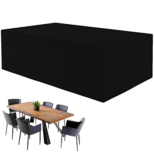 Wasserdichte rechteckige Terrassentischabdeckung, 170 x 94 x 70 cm, Oxford-Gewebe, Outdoor-Möbelabdeckungen für Garten, reißfest und winddicht, schützt vor Staub Wasserdichte rechteckige Terrassentischabdeckung, 170 x 94 x 70 cm, Oxford-Gewebe, Outdoor-Möbelabdeckungen für Garten, reißfest und winddicht, schützt vor Staub von ZDFTGKM