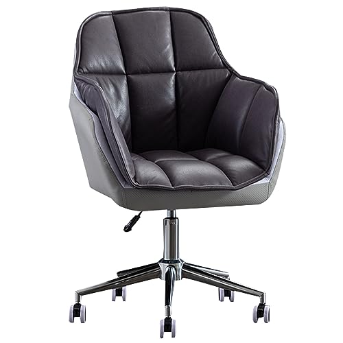 ZDFTGKM Bürostuhl mit mittlerer Rückenlehne, ergonomischer Schreibtisch mit Armlehne, höhenverstellbar, Drehfunktion ZDFTGKM Bürostuhl mit mittlerer Rückenlehne, ergonomischer Schreibtisch mit Armlehne, höhenverstellbar, Drehfunktion von ZDFTGKM