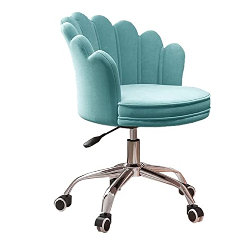 ZDFTGKM Computer-Schreibtischstuhl, bequem, modern, drehbar, ergonomisch, mit Lendenwirbelstütze und Armlehne, Büro-Gaming-Stuhl (Farbe: Blau) von ZDFTGKM