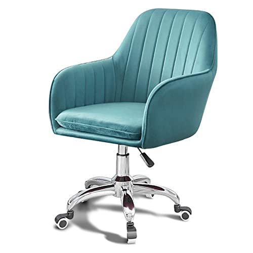 ZDFTGKM Ergonomischer Büro-Schreibtischstuhl, Drehstuhl, Computerstuhl, höhenverstellbar, Samt-Rückenlehne, Chefsessel mit Lendenwirbelstütze, anhebbares Arbeitszimmer von ZDFTGKM