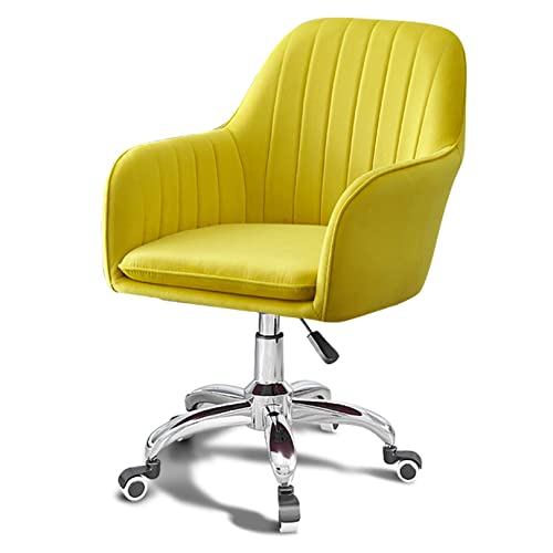 ZDFTGKM Ergonomischer Büro-Schreibtischstuhl, Drehstuhl, Computerstuhl, höhenverstellbar, Samt-Rückenlehne, Chefsessel mit Lendenwirbelstütze, anhebbares Arbeitszimmer von ZDFTGKM