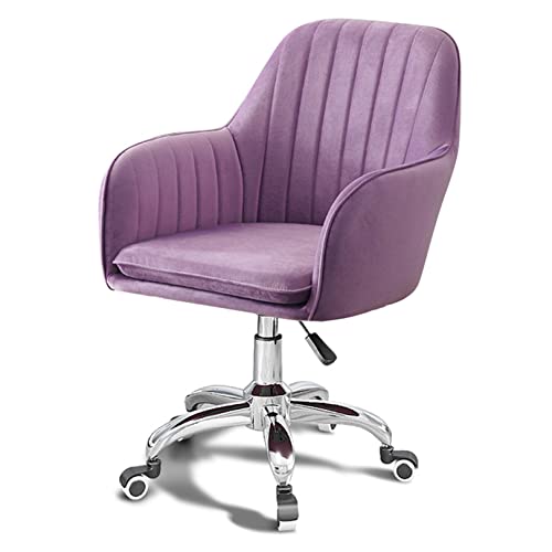 ZDFTGKM Ergonomischer Büro-Schreibtischstuhl, Drehstuhl, Computerstuhl, höhenverstellbar, Samt-Rückenlehne, Chefsessel mit Lendenwirbelstütze, anhebbares Arbeitszimmer von ZDFTGKM