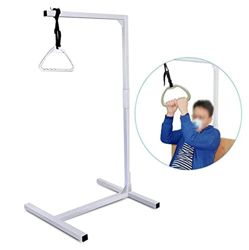 ZDFTGKM Freistehende Trapezstange für Bettmobilität, ältere Menschen, unterstützt das Bett, Ständer für behinderte Menschen, die die Hilfsgerätestange hochziehen (unterstützt 204 kg) von ZDFTGKM