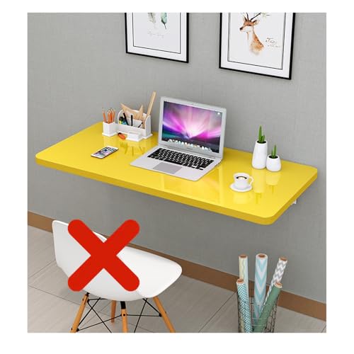 ZDFTGKM Großer schwimmender Laptop-Schreibtisch, klappbarer Arbeitstisch, Wandschreibtisch, Wandmontage, Klapptisch, Massivholz, montiert, Esstisch, Gelb, 60 x 50 cm ZDFTGKM Großer schwimmender Laptop-Schreibtisch, klappbarer Arbeitstisch, Wandschreibtisch, Wandmontage, Klapptisch, Massivholz, montiert, Esstisch, Gelb, 60 x 50 cm von ZDFTGKM