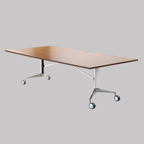 ZDFTGKM Klapptisch Konferenztisch Büro Empfang Kaffee Multifunktions Schreibtische mit Rollen, Stapelkonferenztische, 140 x 60 cm von ZDFTGKM