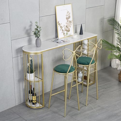ZDFTGKM Kneipentische für 2 Personen, industrieller Bartisch, Zuhause, Esszimmer, Sofa, Cocktailküche, Café, Zimmer, kleiner Raum (120 x 40 x 105 cm) von ZDFTGKM