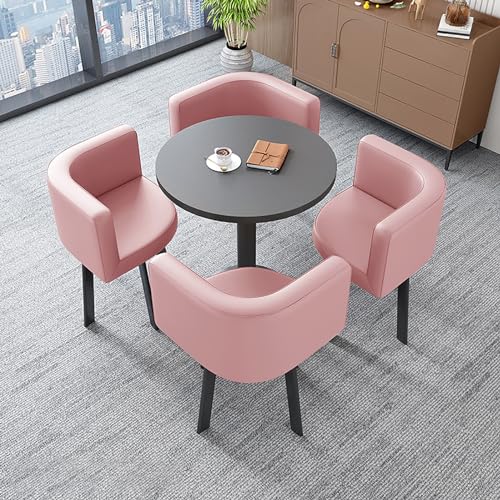 ZDFTGKM Konferenz Couchtisch Ess- und Stühle 4er Set Büro Empfang Verhandlungsstuhl Kombination Set Geeignet für Lounge Wohnzimmer (Col ZDFTGKM Konferenz Couchtisch Ess- und Stühle 4er Set Büro Empfang Verhandlungsstuhl Kombination Set Geeignet für Lounge Wohnzimmer (Col von ZDFTGKM