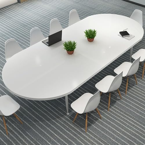 ZDFTGKM Konferenztisch, Seminartisch mit starkem Metallrahmen, Workstation-Schreibtisch, Training für 6 Personen, großer Business-Meeting-Schreibtisch von ZDFTGKM